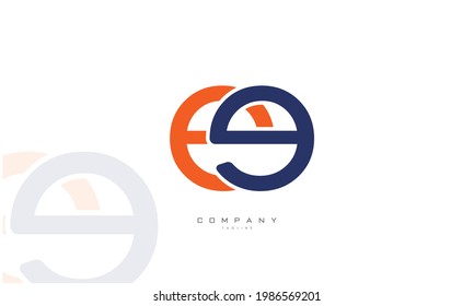 Alphabet letters Initials Monogram logo EE, E and E