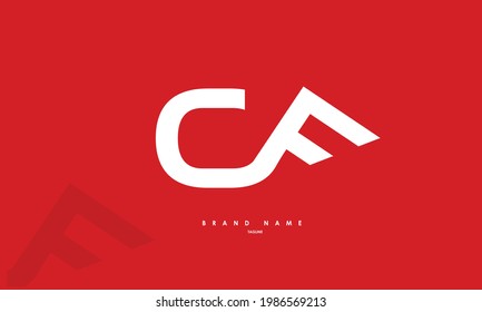 Alphabet letters Initial Monogram Logo CF, FC, C und F