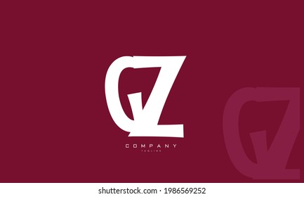 Alphabet letters Initials Monogram logo GZ, ZG, G and Z