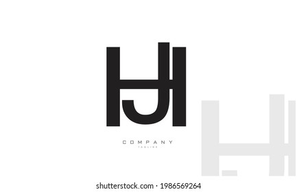 Alphabet Letters Initials Monogram Logo Hj Stock Vector (Royalty Free ...