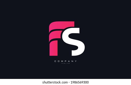 Alphabet letters Initials Monogram logo FS, SF, F and S