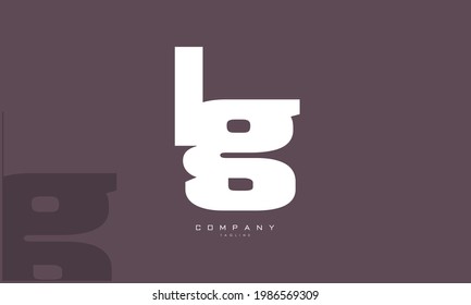 Alphabet letters Initials Monogram logo LG, GL, L and G