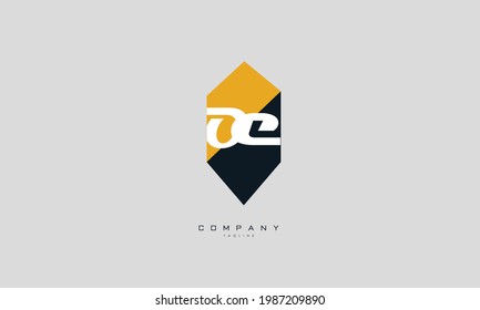 Alphabet letters Initials Monogram logo OC, CO, O and C