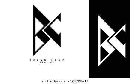 Alphabet letters Initials Monogram logo BC, CB, B and C