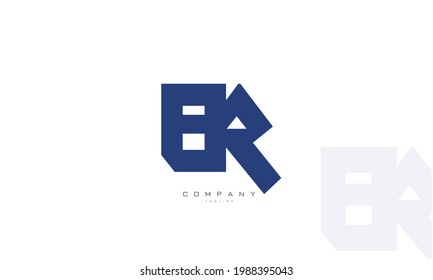 Alphabet letters Initial Monogram Logo BR, RB, B und R