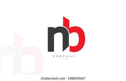 Alphabet letters Initials Monogram logo NB, BN, N and B