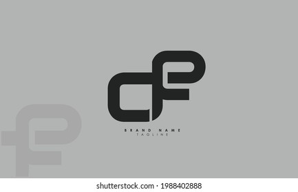 Alphabet letters Initials Monogram logo CF, FC, C and F