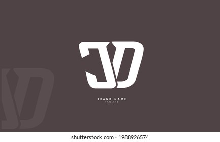 Alphabet letters Initials Monogram logo CD, DC, C and D