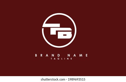 Alphabet letters Initials Monogram logo TB, BT, T and B