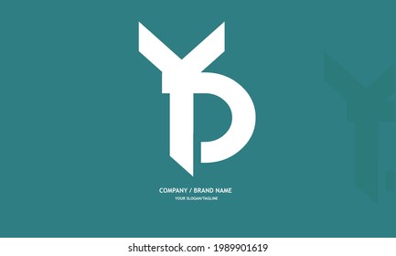 Alphabet letters Initials Monogram logo YD, DY, Y and D