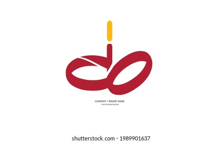 Alphabet letters Initials Monogram logo DO, OD, D and O