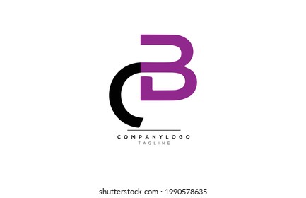 Alphabet letters Initials Monogram logo CB, CB INITIAL, CB letter