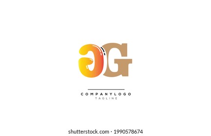 Alphabet letters Initials Monogram logo GG, GG INITIAL, GG letter