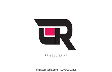 Alphabet letters Initials Monogram logo ER, RE, E and R