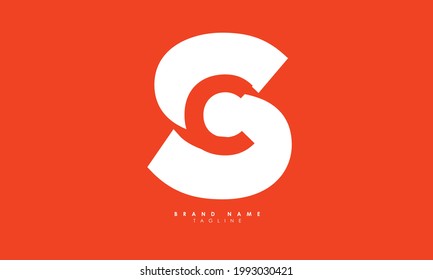 Alphabet letters Initials Monogram logo CS, SC, C and S