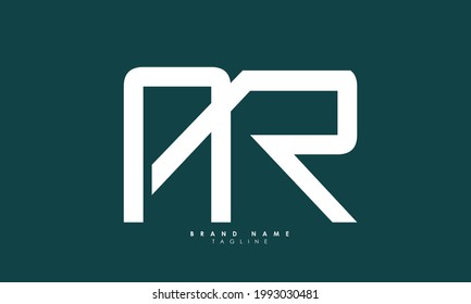 Alphabet letters Initials Monogram logo AR, RA, A and R