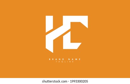 Letras alfabéticas Iniciales Logotipo de monograma HC, CH, H y C