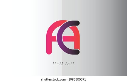 Alphabet letters Initial Monogram Logo AC, CA, A und C