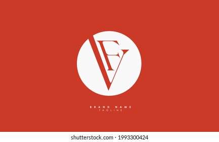 Alphabet letters Initials Monogram logo VF, FV, V and F