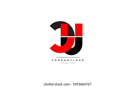 Alphabet letters Initials Monogram logo CU, CU INITIAL, CU letter