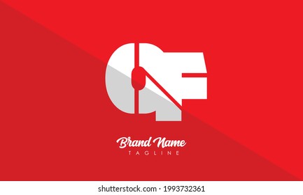 Alphabet letters Initials Monogram logo OF, FO, O and F