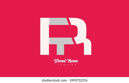 Alphabet letters Initials Monogram logo FR, RF, F and R