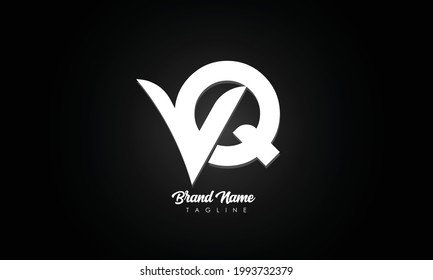 Alphabet letters Initials Monogram logo VQ, QV, V and Q