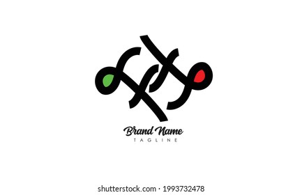 Alphabet letters Initial Monogram Logo FT, TF, F und T