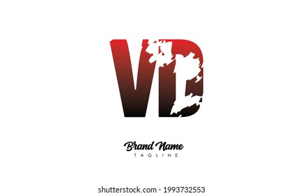 Letras alfabéticas Iniciales Logotipo Monograma VD, DV, V y D