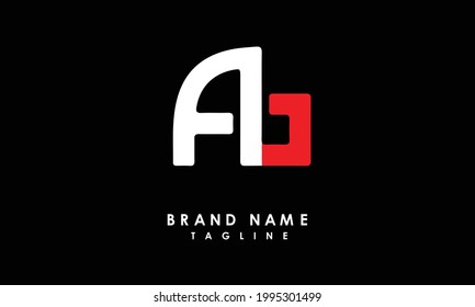 Alphabet letters Initials Monogram logo AB, BA, A and B