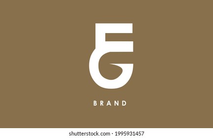 Alphabet letters Initials Monogram logo FG, GF, F and G