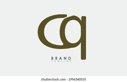Alphabet letters Initial Monogram Logo CQ, QC, C und Q