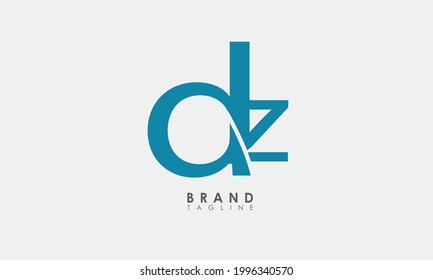 Alphabet letters Initials Monogram logo DZ, ZD, D and Z