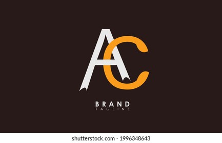 Alphabet letters Initials Monogram logo AC, CA, A  and C