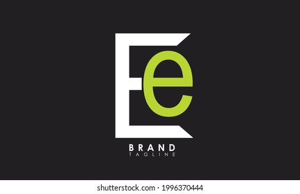 Alphabet letters Initial Monogram Logo EE