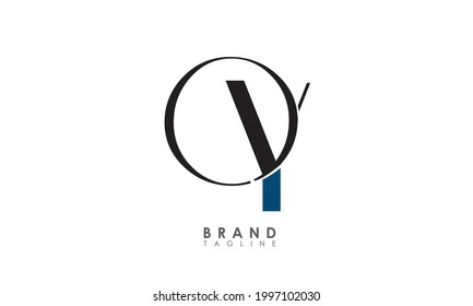 Alphabet letters Initial Monogram Logo OY, YO, O und Y