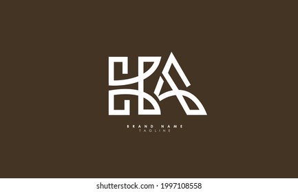 Alphabet letters Initials Monogram logo KA, AK, K and A