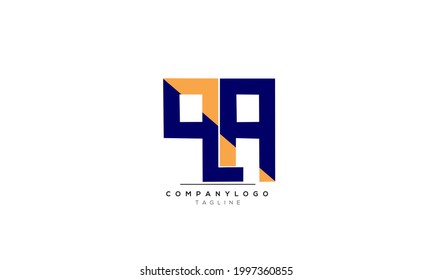 Alphabet letters Initials Monogram logo QA, QA INITIAL, QA letter