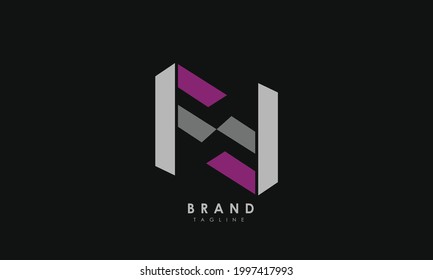 Alphabet letters Initials Monogram logo FF