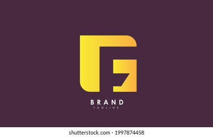 Alphabet letters Initial Monogram Logo GF, FG, G und F
