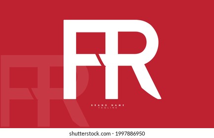 Alphabet letters Initials Monogram logo FR, RF, F and R