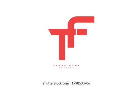 Alphabet letters Initials Monogram logo TF, FT, T and F