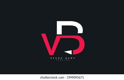 Alphabet letters Initials Monogram logo VB, BV, V and B