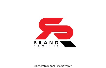 Alphabet letters Initials Monogram logo SR, RS, S and R