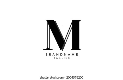 Alphabet letters Initial Monogram logo M,M INITIAL, M letter 