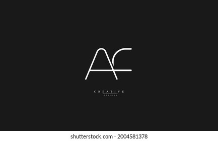 Alphabet letters Initials Monogram logo AF FA A F