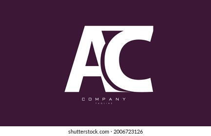 Alphabet letters Initials Monogram logo AC, CA, A and C