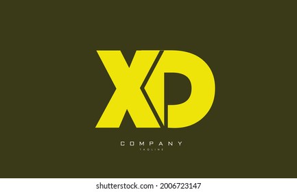 Alphabet Buchstaben Initial Monogram Logo XD, DX, X und D