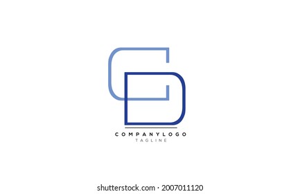 Alphabet letters Initials Monogram logo CD, CD INITIAL, CD letter