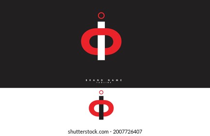 Alphabet letters Initials Monogram logo IO, OI, I and O